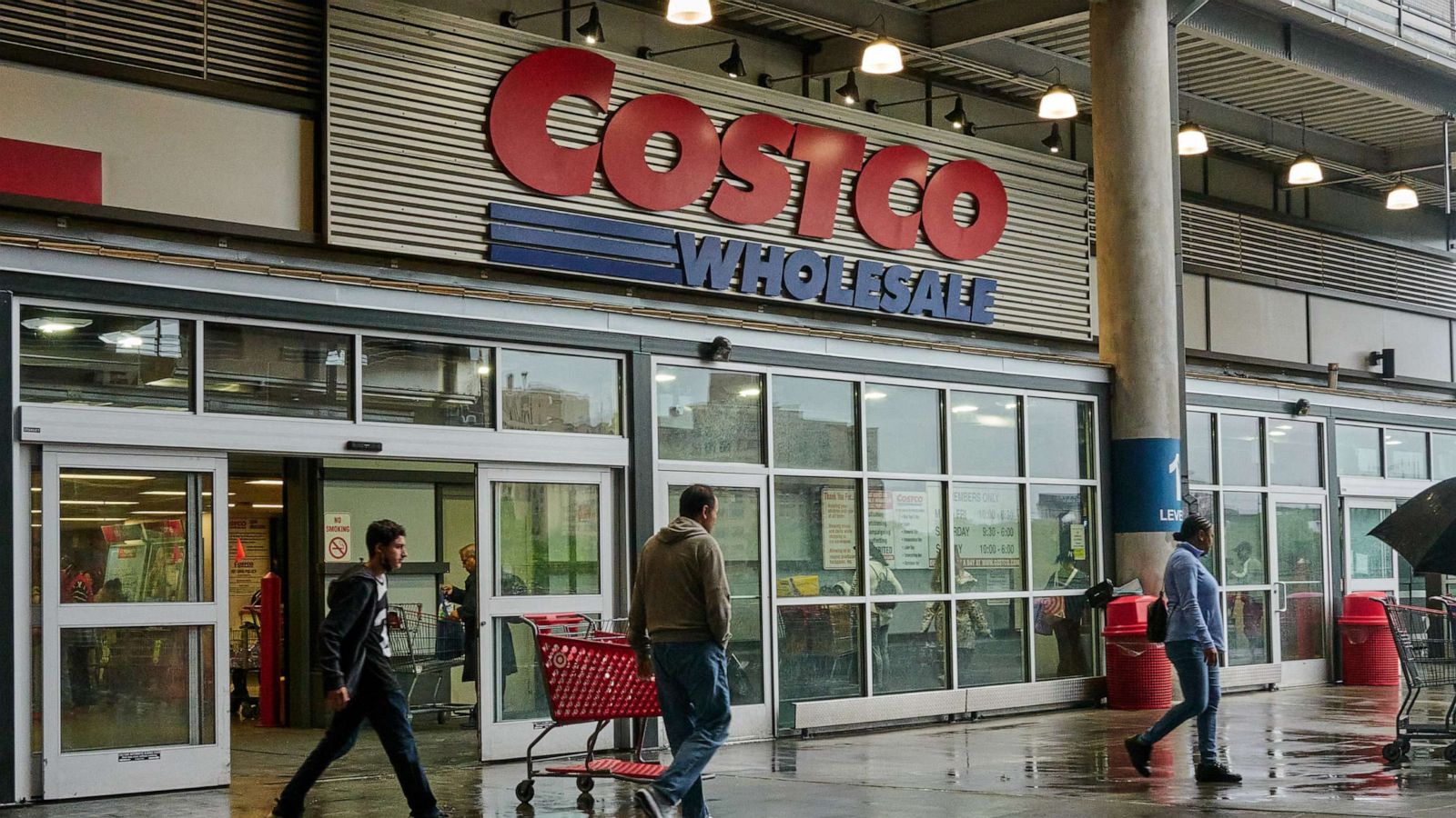 PHOTO: Shoppers outside a Costco store in New York on May 20, 2023.