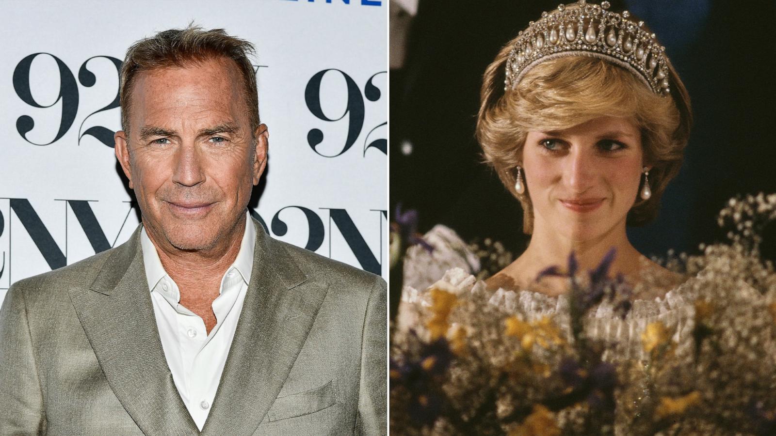 PHOTO: Kevin Costner and Diana, Princess of Wales