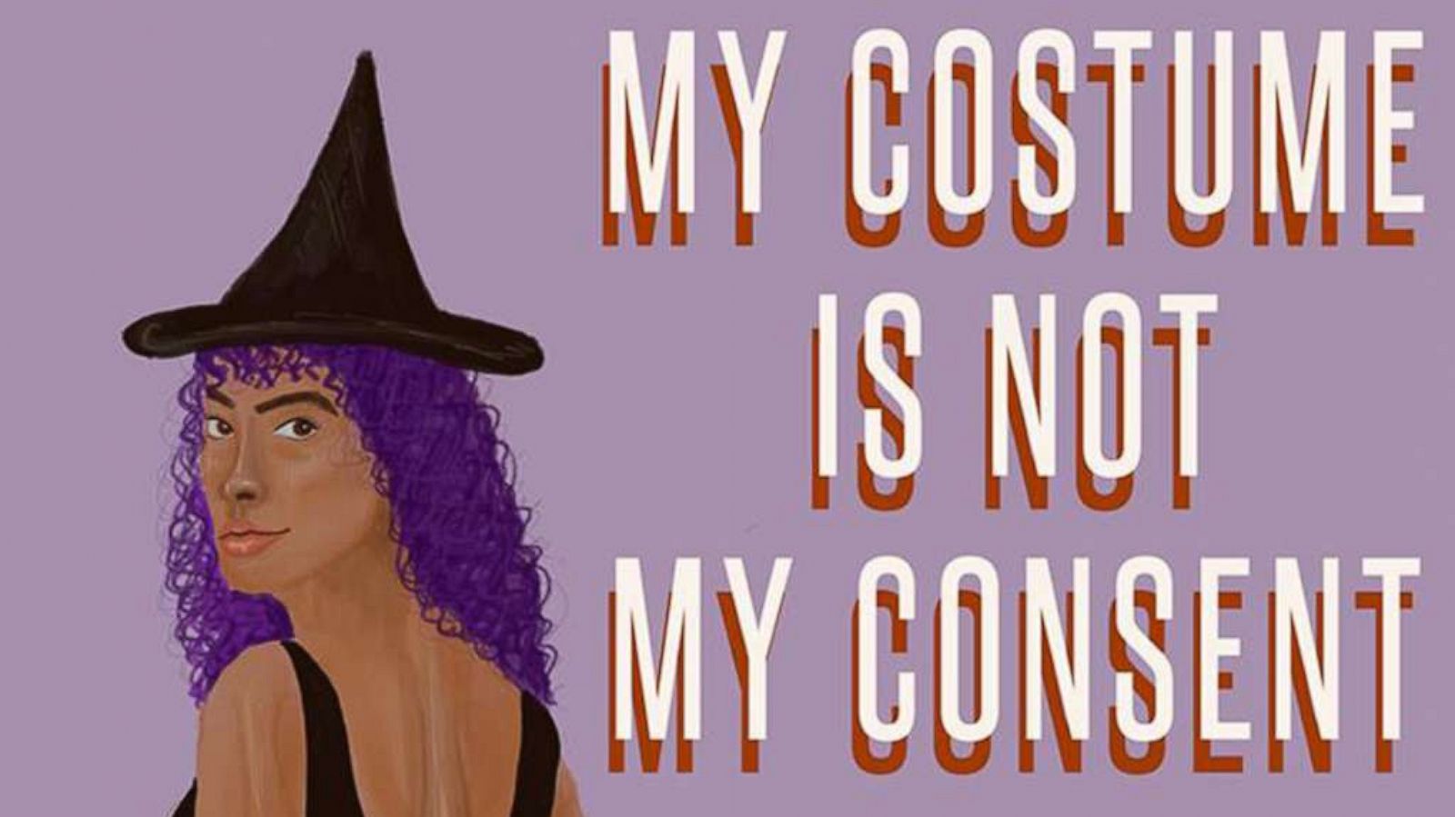 PHOTO: A poster made by a peer educator at the Sexual Assault Prevention & Education Center of the University of Kansas states, "My costume is not my consent."