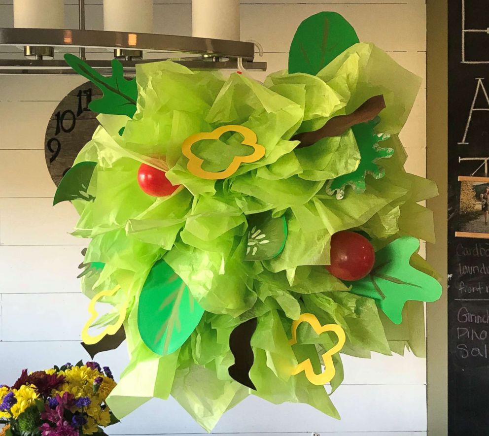 PHOTO: A salad Halloween costume made by Danielle Bevens is pictured here.