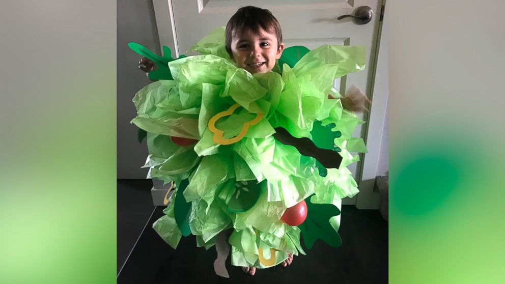 PHOTO: Danielle Bevens' son wears a salad Halloween costume.
