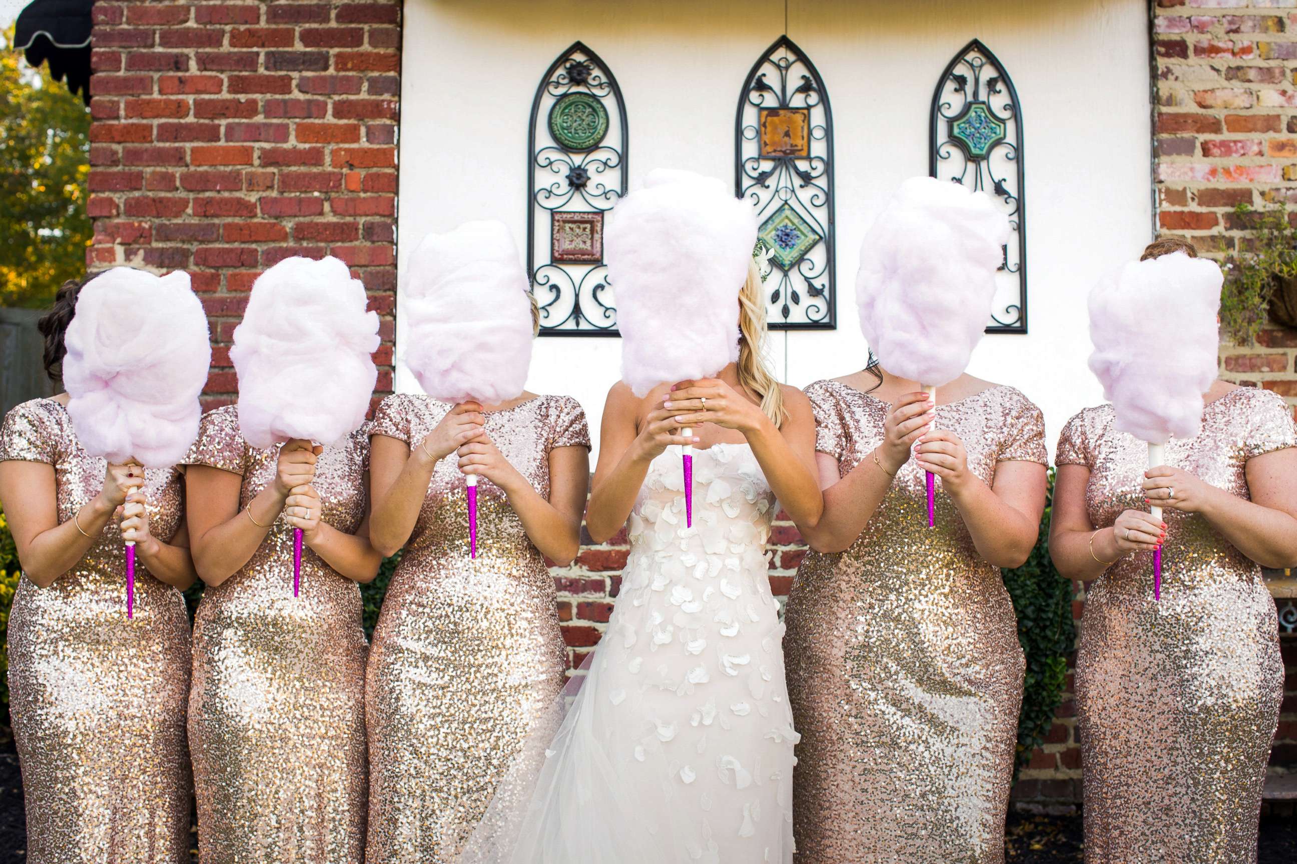 PHOTO: Cassie Sweet used cotton candy as bouquets at her wedding and said they were a "big hit." 