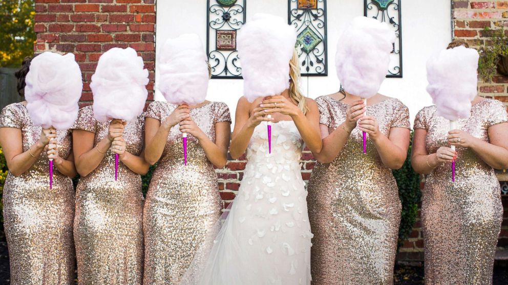 PHOTO: Cassie Sweet used cotton candy as bouquets at her wedding and said they were a "big hit." 