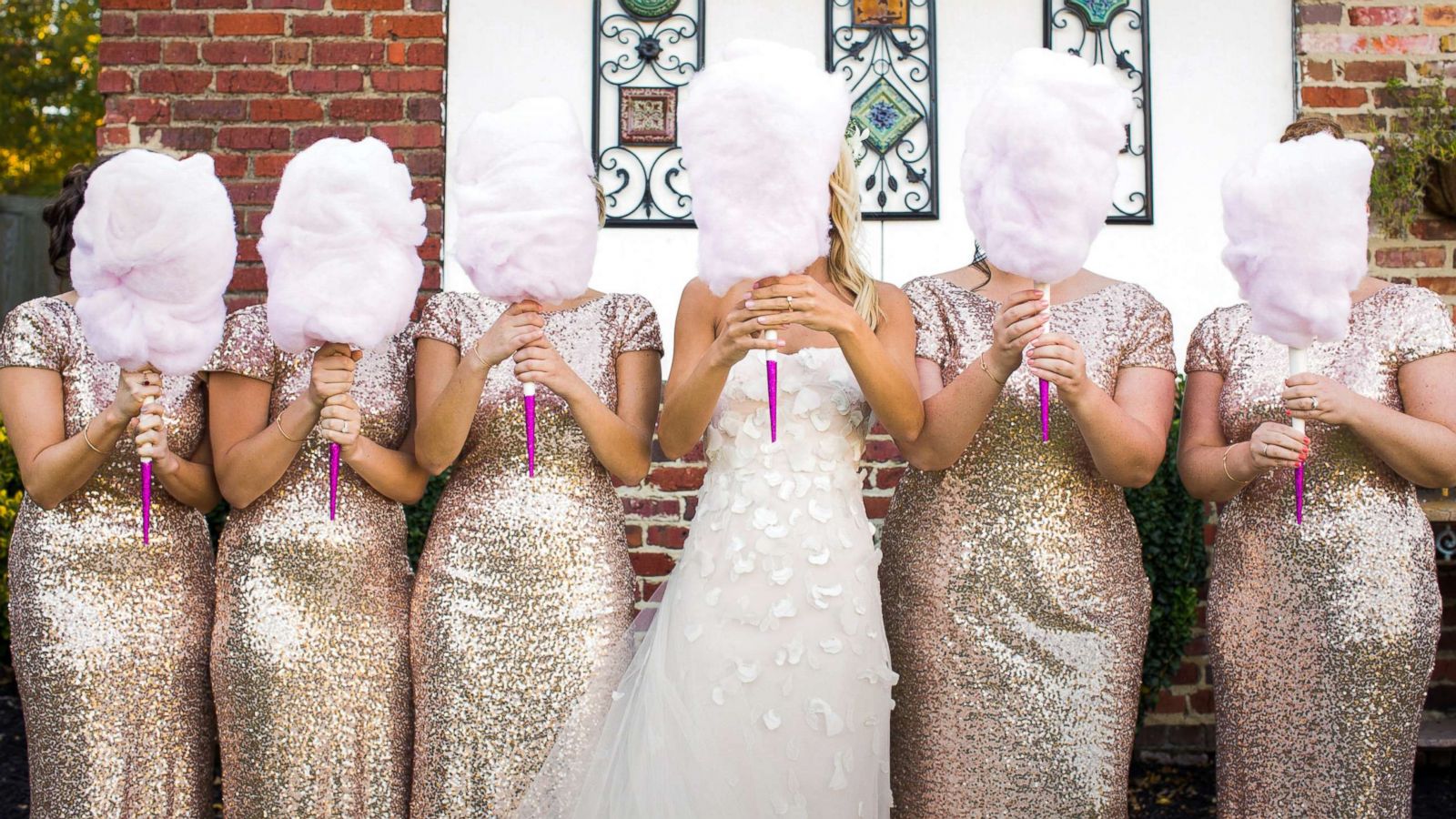 PHOTO: Cassie Sweet used cotton candy as bouquets at her wedding and said they were a "big hit."