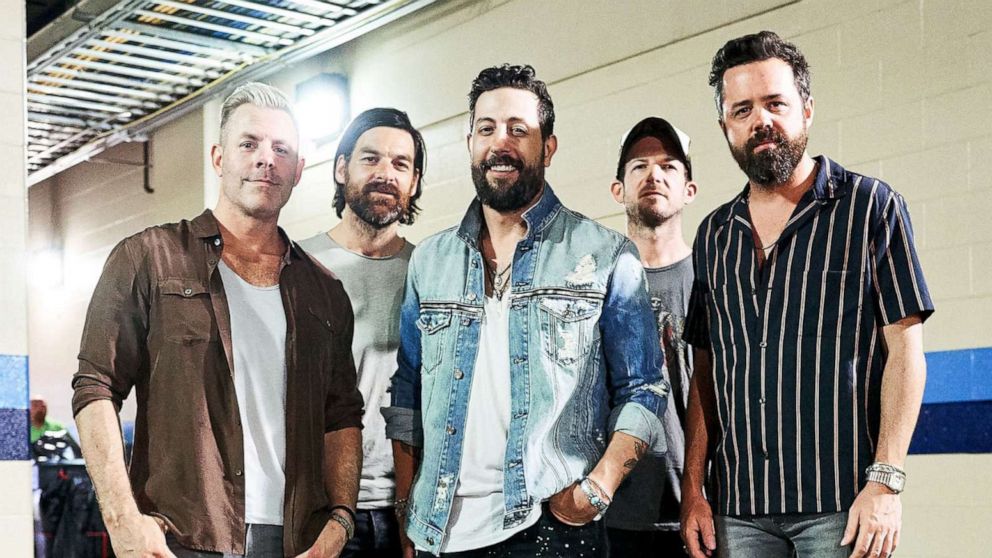 Geoff Sprung, Trevor Rosen, Matthew Ramsey, Whit Sellers and Brad Tursi of Old Dominion attend the CMA Music Festival in Nashville, June 9. 2019.