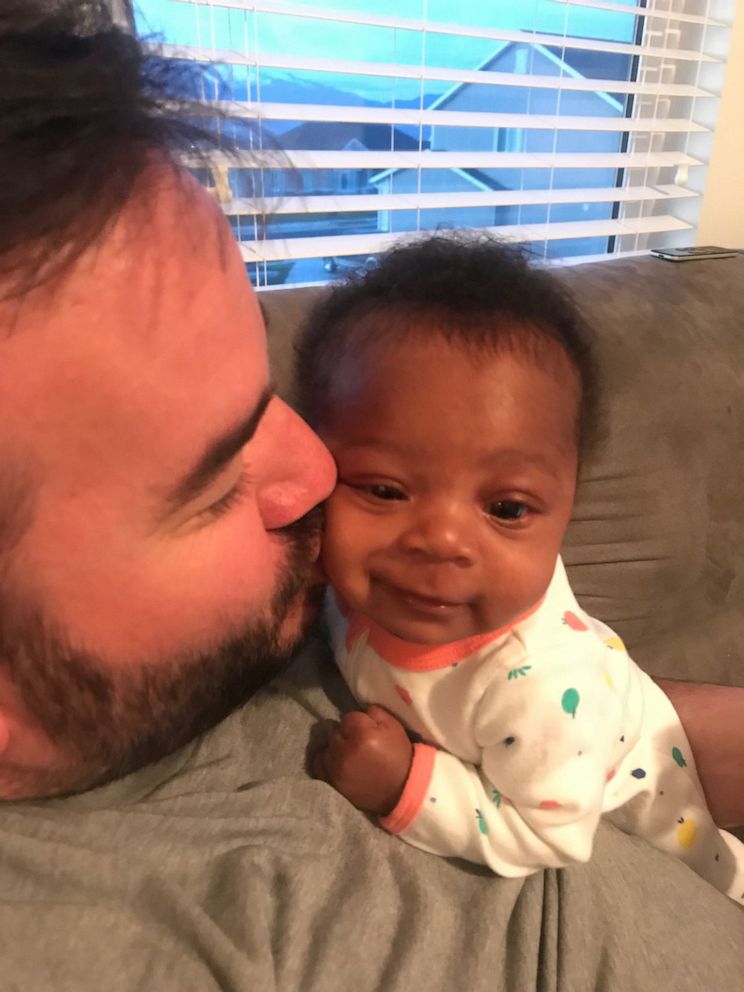 PHOTO: Joseph Weight is seen in an undated photo with his newly adopted daughter, Onni Pearl Weight, 3 months.