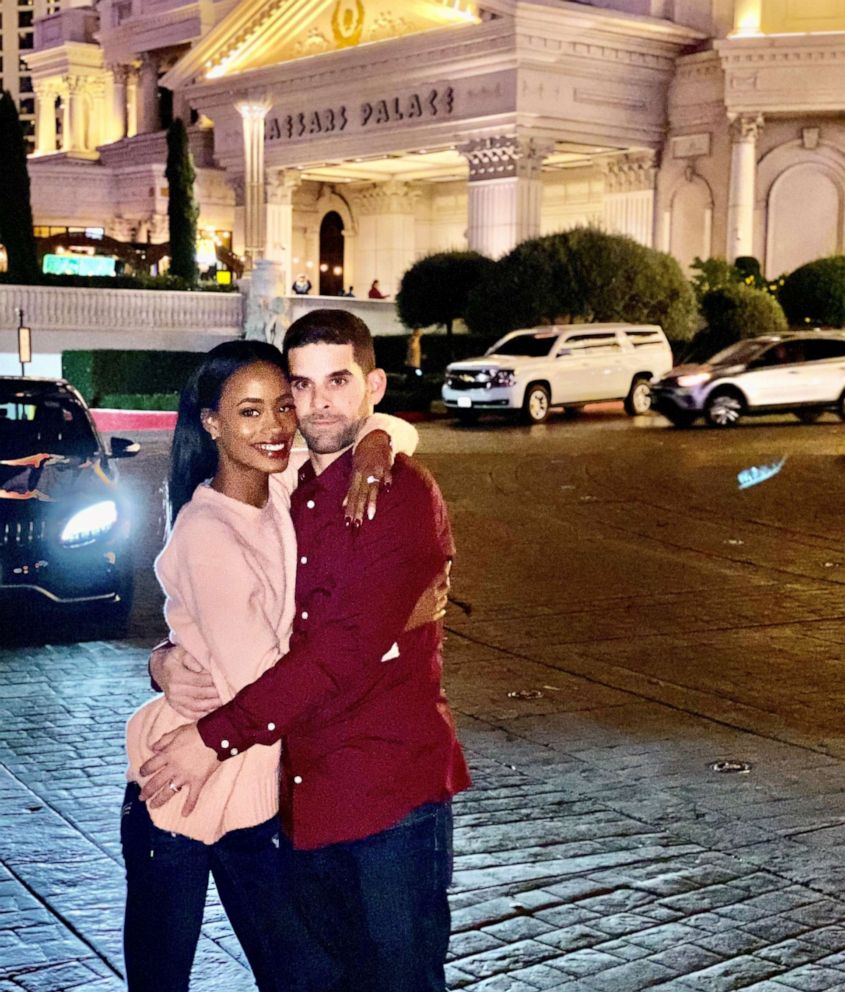 PHOTO: Maeola Bowman and Andrew Nassar were supposed to tie the knot on Oct. 10, 2020 but postponed their wedding amid the pandemic. Now, they'll be getting married on Feb. 22 at Caesars Palace, a hotel and casino in Las Vegas.