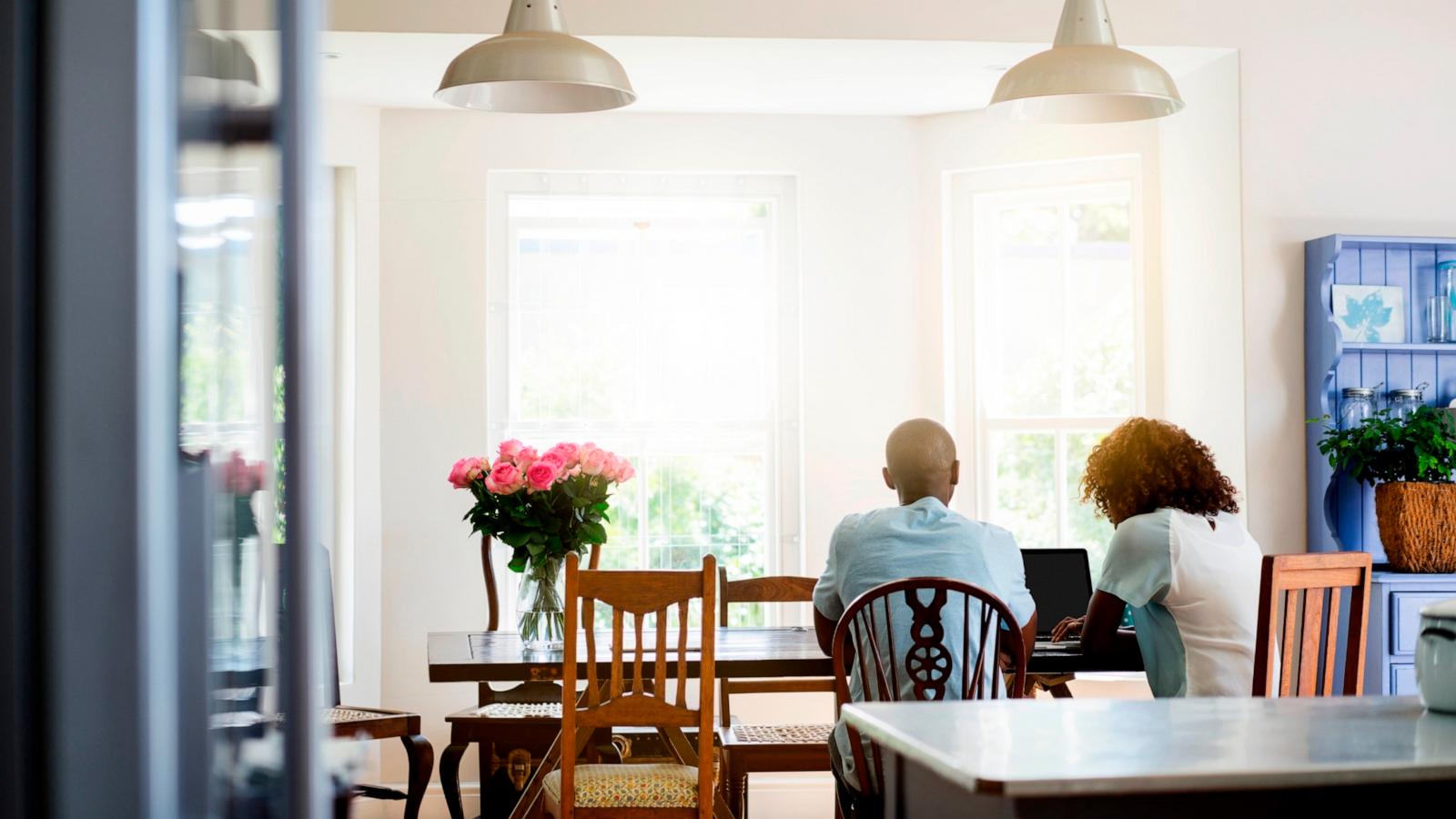 PHOTO: Stock photo of a couple at home.