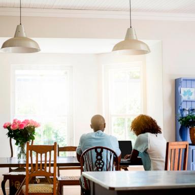 PHOTO: Stock photo of a couple at home.