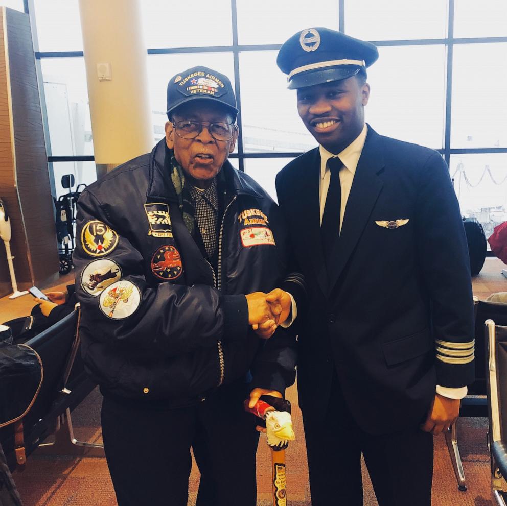 PHOTO: After getting out of the Navy and landing a job as an airline pilot, Courtland Savage created the non-profit called Fly for The Culture in 2018.