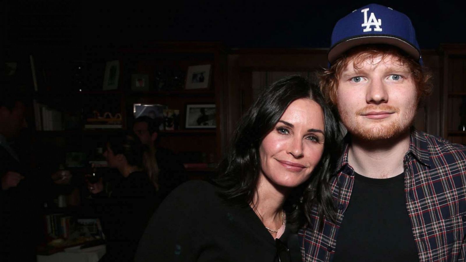 PHOTO: In this Nov. 15, 2015, file photo, Actress Courteney Cox stands with Ed Sheeran at an event in Malibu, Calif.