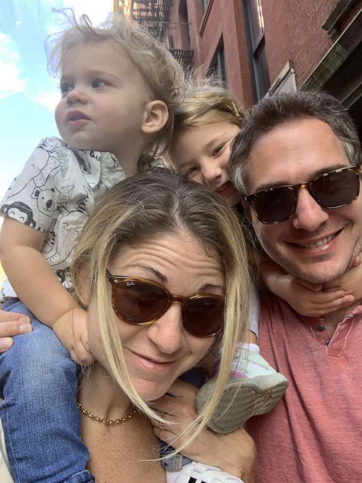 PHOTO: Dr. Cornelia Griggs of New York, is pictured with husband, Dr. Rob Goldstone, daughter, Eloise, 4 and son, Jonah, 1. 
