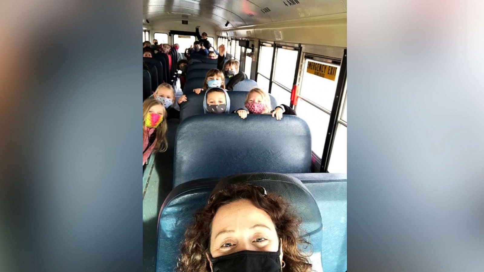 PHOTO: Janet Throgmorton, principal of Fancy Farm Elementary, drives students home on the school bus since there's been a shortage of bus drivers amid the pandemic. Throgmorton has worn multiple hats within Graves County School District in Western Ky.