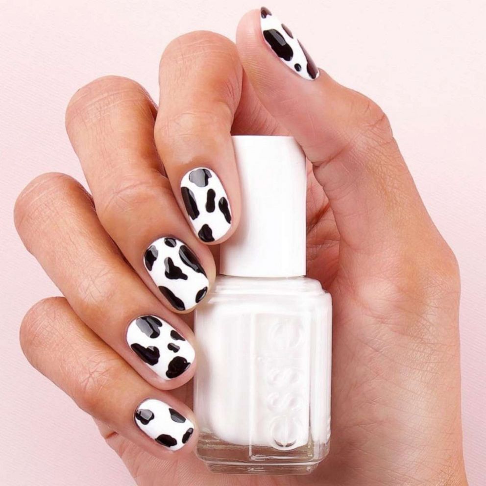 VIDEO: From Ariana Grande to Kendall Jenner, cow print nails are having a major 'moo-ment'