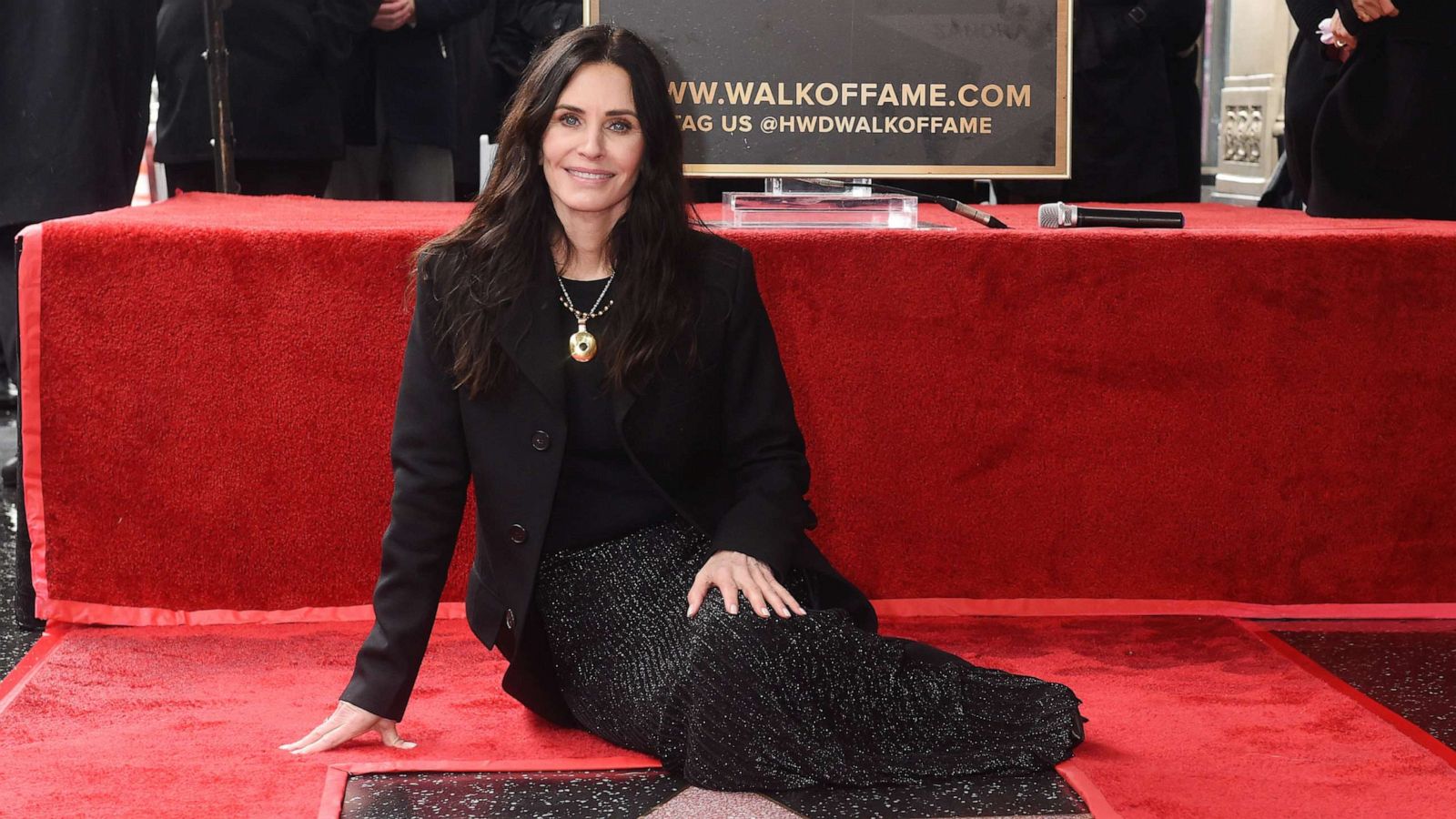 PHOTO: Courteney Cox is honored with a star on the Hollywood Walk of Fame on Feb. 27, 2023 in Los Angeles.