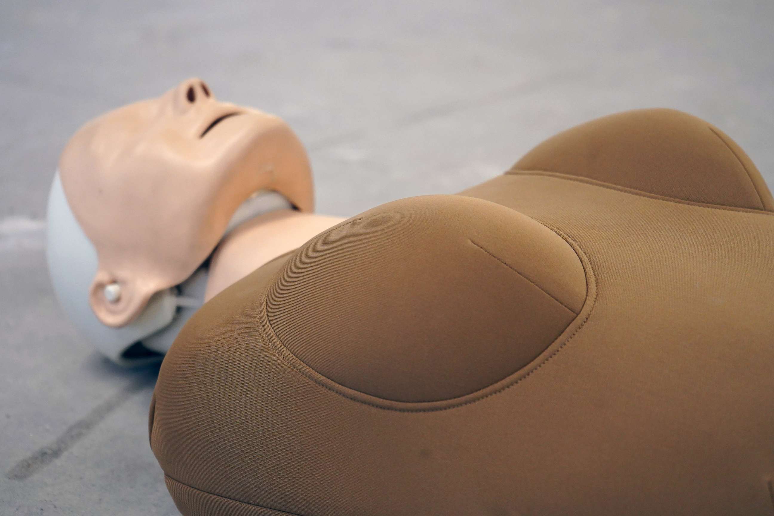 PHOTO: The Womanikin is an attachment for flat-chested CPR dummies.