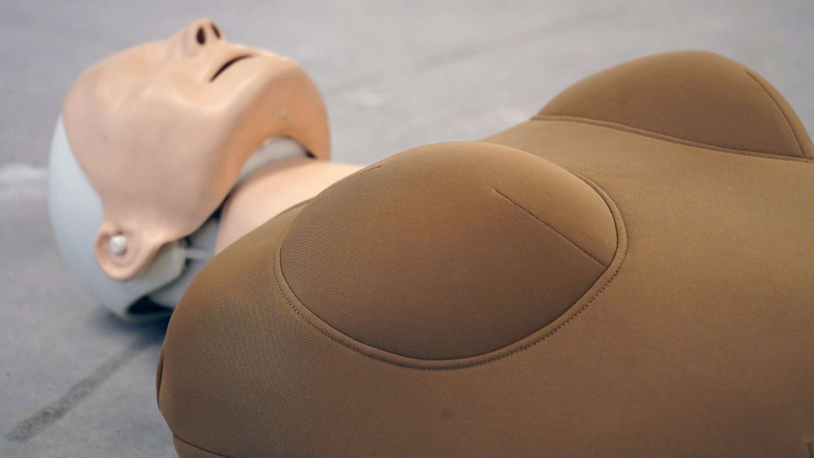 PHOTO: The Womanikin is an attachment for flat-chested CPR dummies.