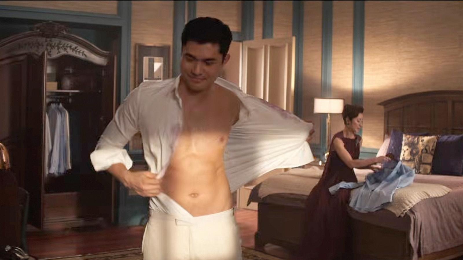 PHOTO: Henry Golding and Michelle Yeoh in a scene from "Crazy Rich Asians."