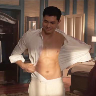 PHOTO: Henry Golding and Michelle Yeoh in a scene from the new HBO Max series, "Crazy Rich Asians."