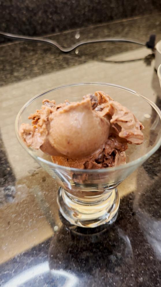 PHOTO: Chocolate protein ice cream made with The Ninja CREAMi.