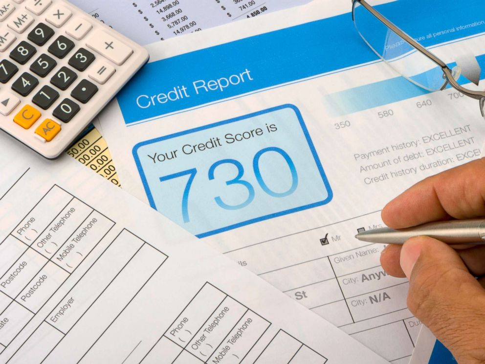 PHOTO: In this undated stock photo, a credit report form on a desk with other paperwork.