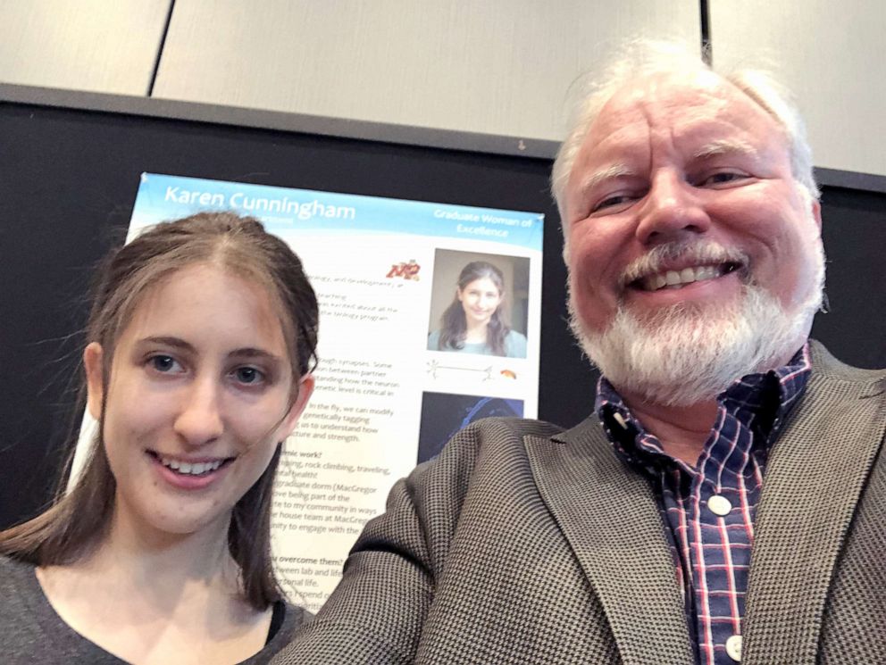 PHOTO: MIT professor Troy Littleton poses with Karen Cunningham, a graduate student at MIT.