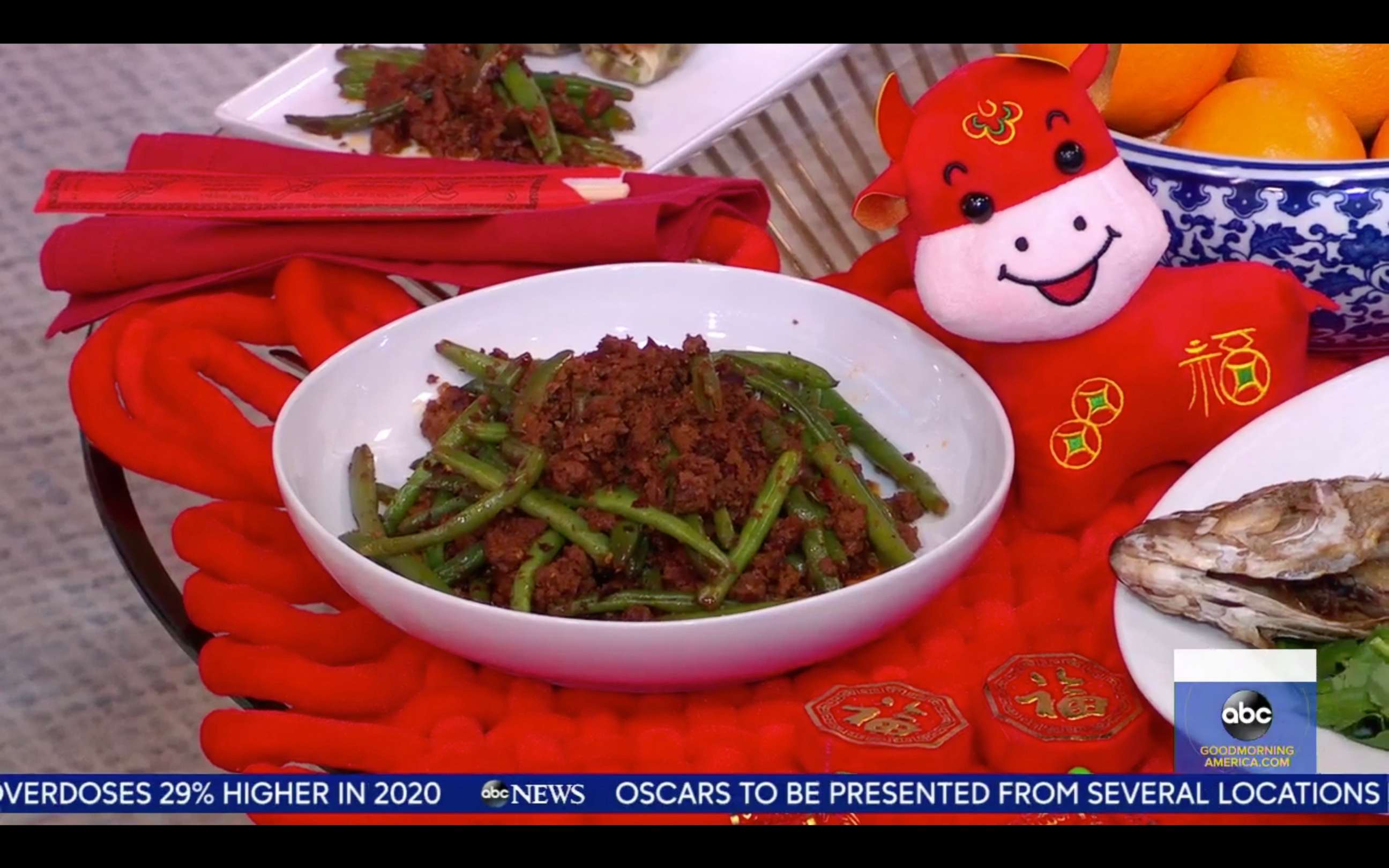 PHOTO: Chef Ming Tsai's spicy and crispy green beans.