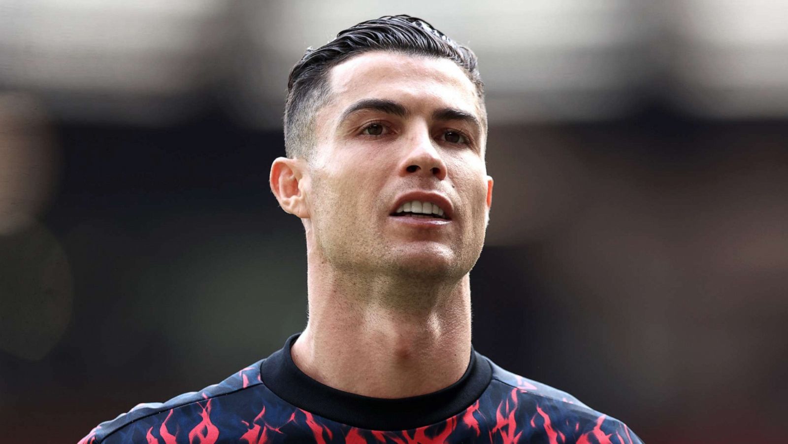 PHOTO: Cristiano Ronaldo of Manchester United prepares for the Premier League match between Manchester United and Norwich City at Old Trafford on April 16, 2022 in Manchester, England.