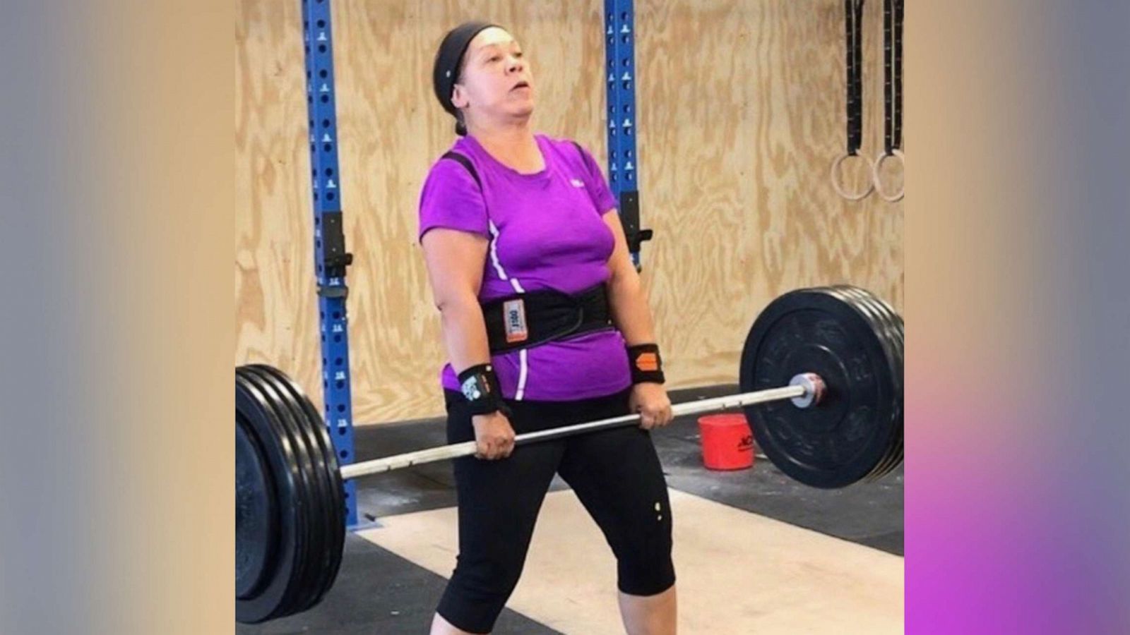 PHOTO: Rodriguez lifting a barbell at Beast Mode CrossFit in Friendswood, TX.