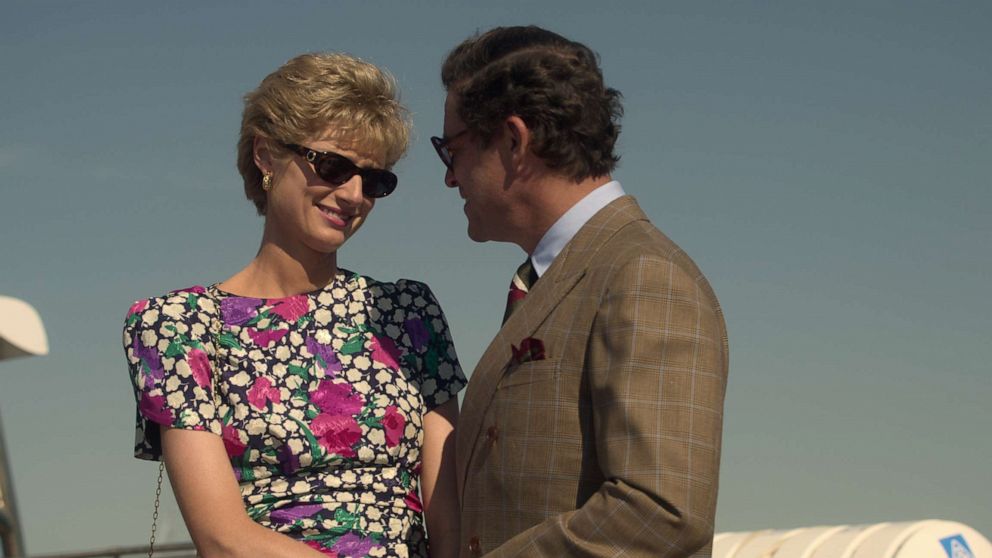 PHOTO: Elizabeth Debicki as Diana and Dominic West as Prince Charles in season 5 of "The Crown."