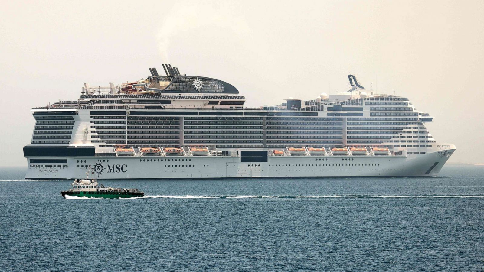 PHOTO: An MSC cruise ship arrives at Dubai's Port Rashid on the Gulf in the United Arab Emirates on June 3, 2022.