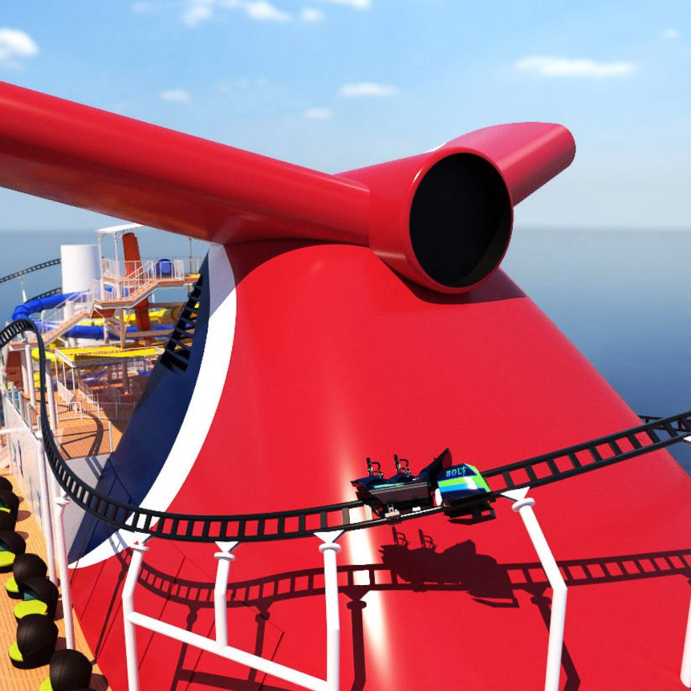 VIDEO: Take a sneak peek at the first-ever roller coaster at sea