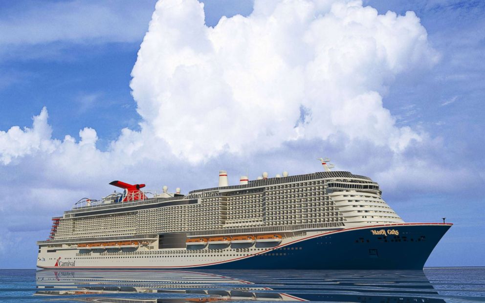 PHOTO: A rendered illustration shows the Carnival Cruise Line ship Mardi Gras, planned for 2020.