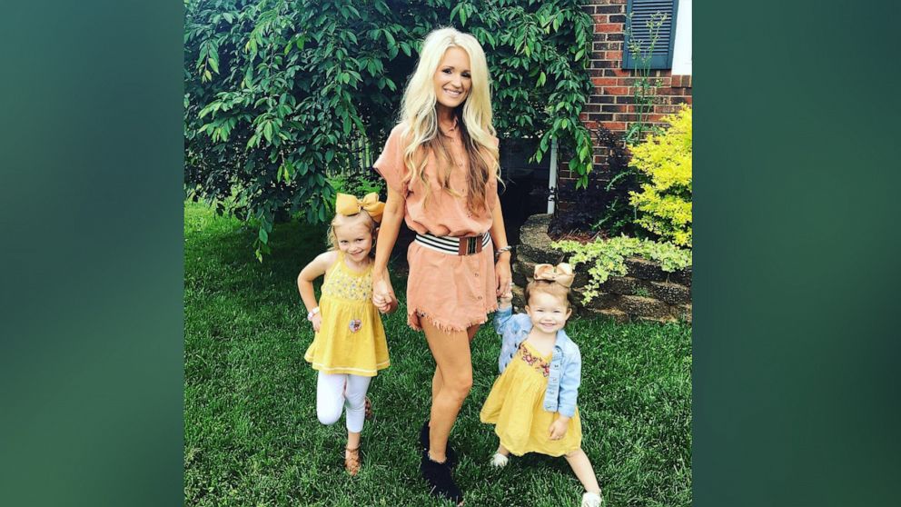 PHOTO: Crystal Holland, of North Carolina, poses with her two daughters.