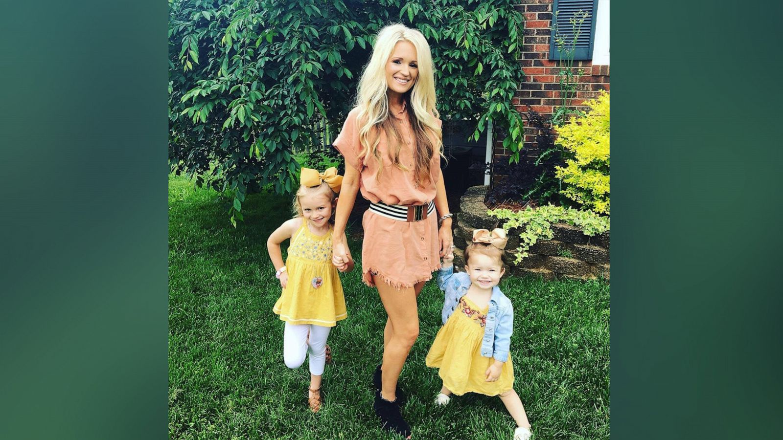 PHOTO: Crystal Holland, of North Carolina, poses with her two daughters.