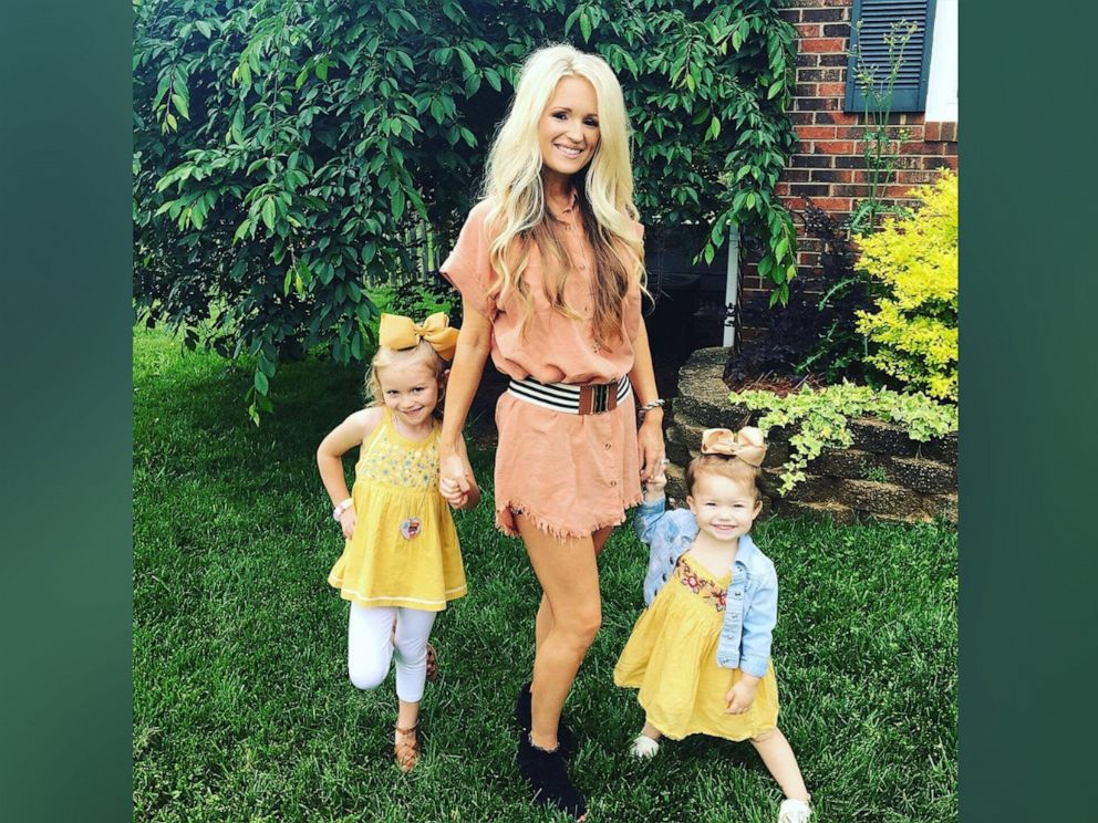 PHOTO: Crystal Holland, of North Carolina, poses with her two daughters.