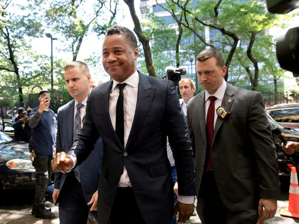 PHOTO: The actor Cuba Gooding Jr. arrives at the Special Victims Unit of the New York Police Departments on June 13, 2019. 