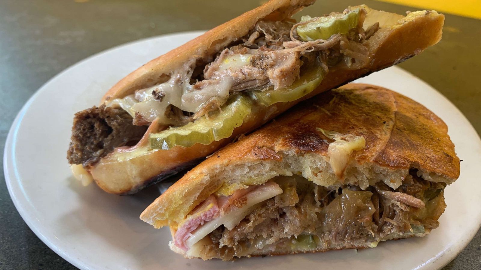 PHOTO: A Cuban sandwich plated at Mojito in Seattle, Washington.