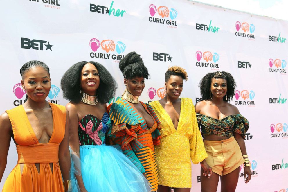 PHOTO: Founders of Curl Festival: Left: Gia Lowe, Tracey Coleman, Simone Mair, Melody Henderson and Charisse Higgins