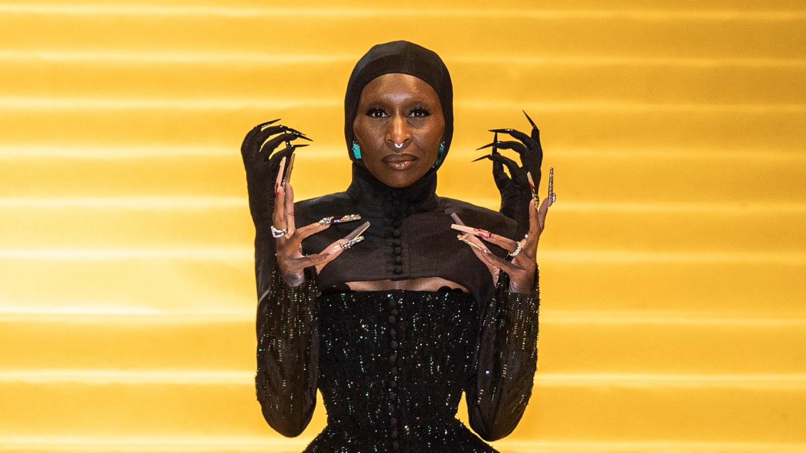 PHOTO: Actress Cynthia Erivo poses on the yellow carpet "Wicked: Part One" at Auditorio Nacional in Mexico City, Mexico, Nov. 11, 2024.