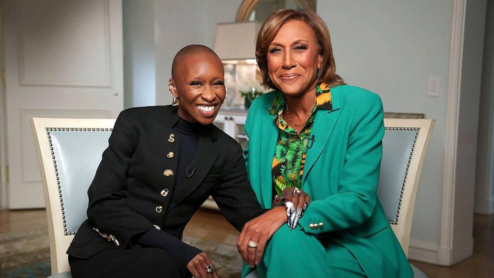 PHOTO: ABC's Robin Roberts interviews Cynthia Erivo.