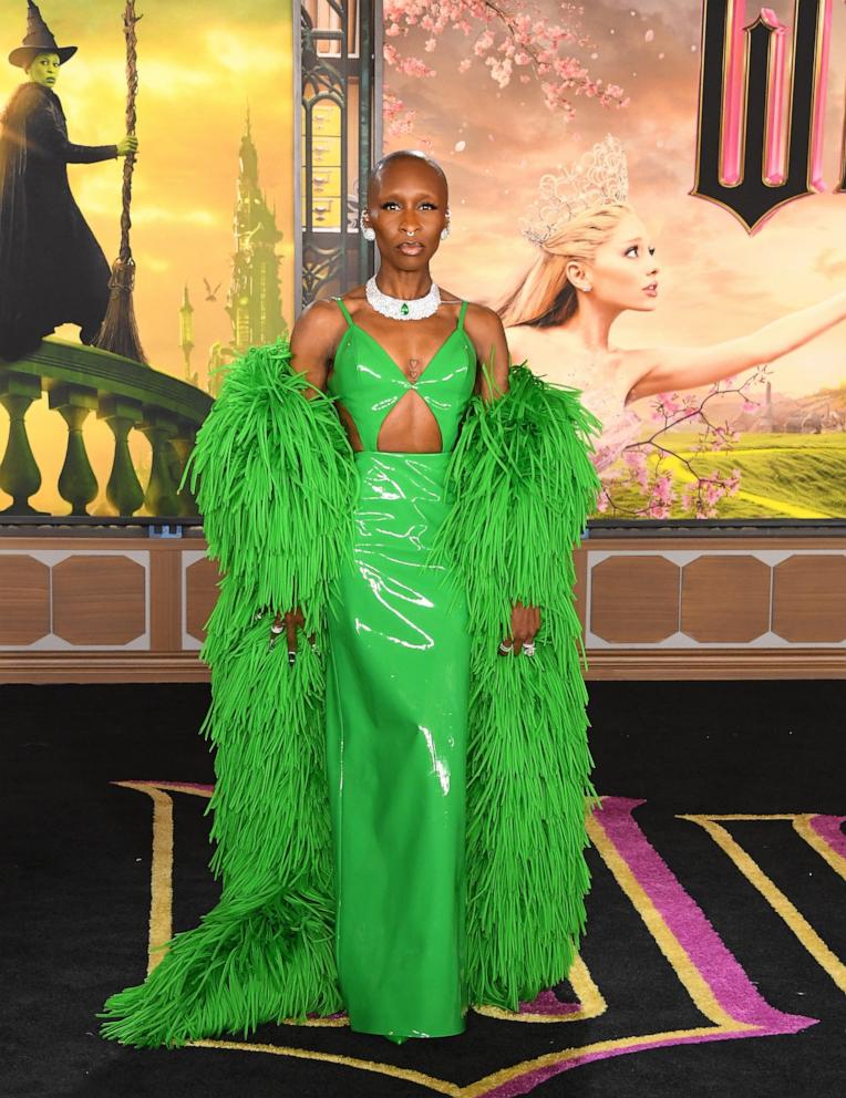 PHOTO: Cynthia Erivo arrives at the Los Angeles Premiere Of Universal Pictures "Wicked" at Dorothy Chandler Pavilion on November 09, 2024 in Los Angeles, California.