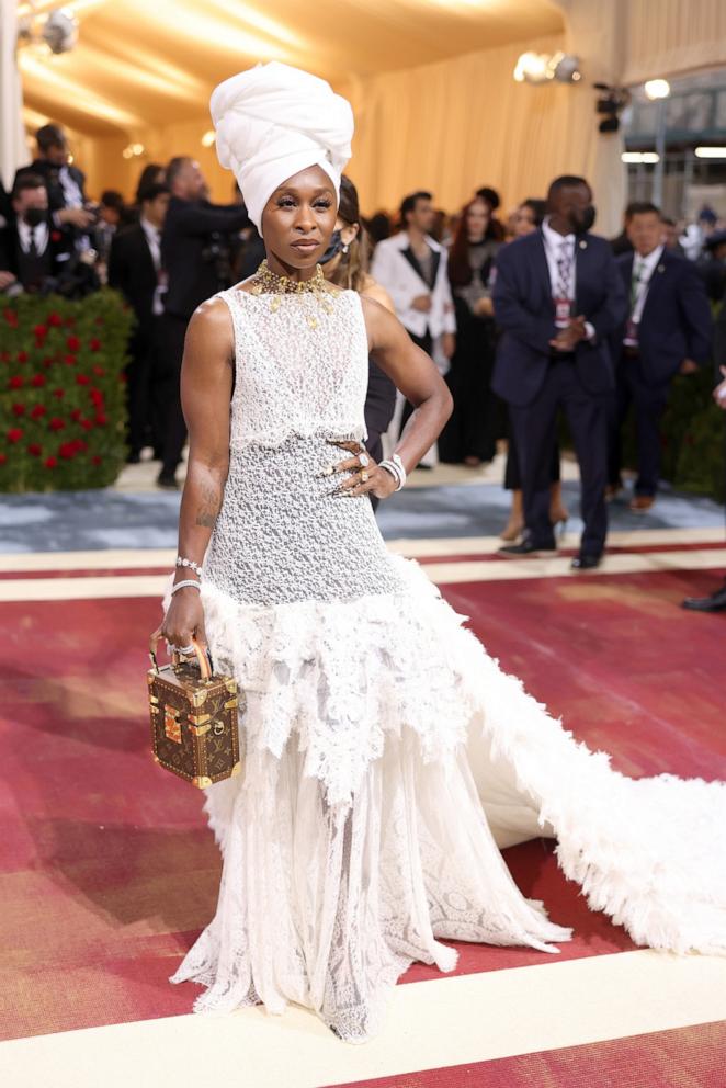 PHOTO: Cynthia Erivo attends The 2022 Met Gala Celebrating "In America: An Anthology of Fashion" at The Metropolitan Museum of Art on May 02, 2022 in New York City.