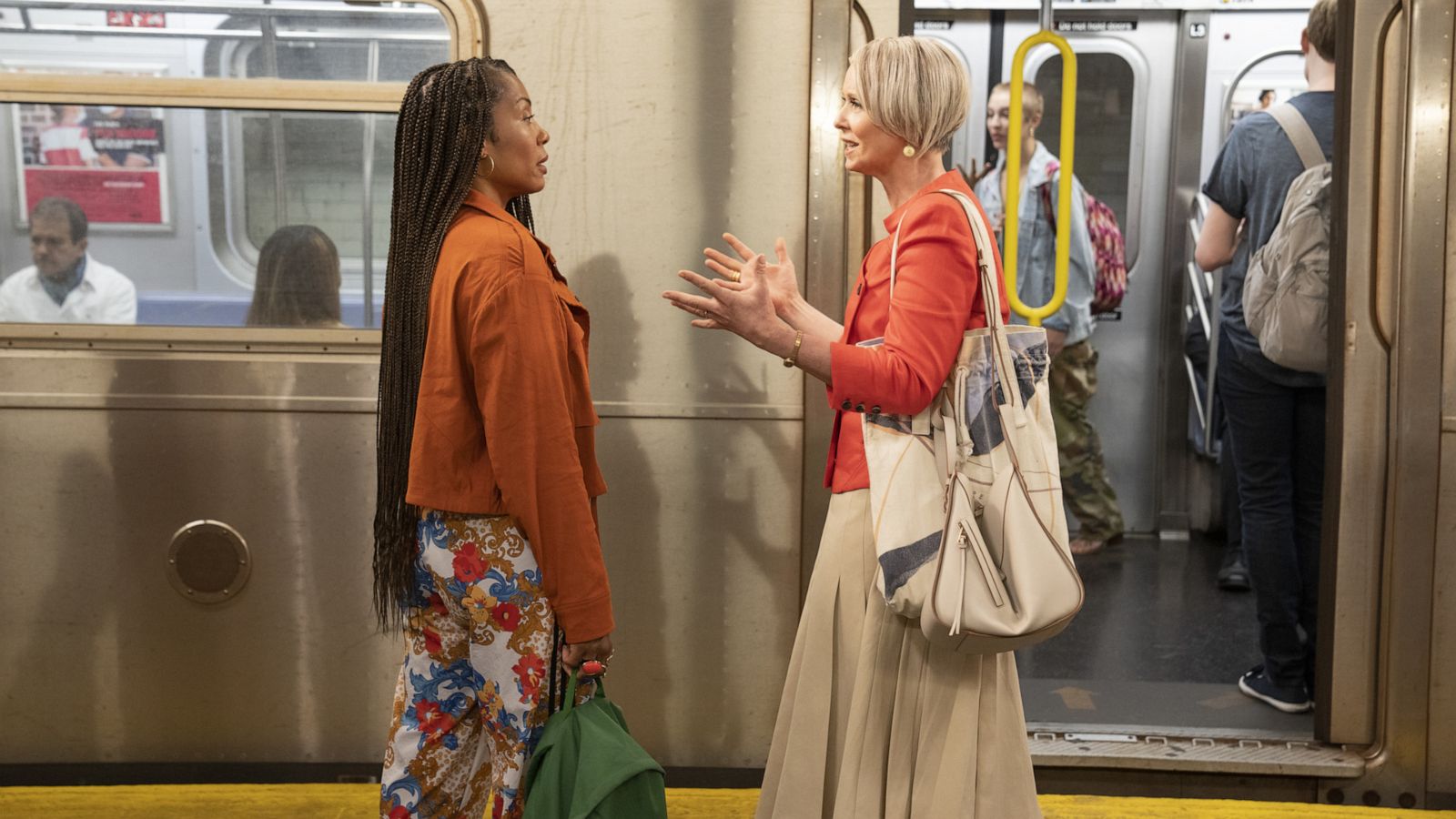 PHOTO: Karen Pittman and Cynthia Nixon in "And Just Like That...," 2021.