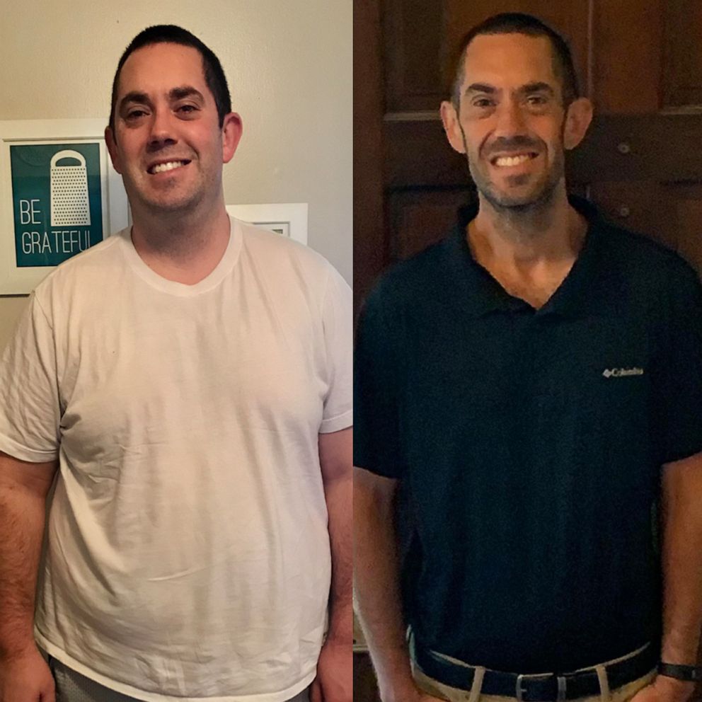 VIDEO: Dad loses 129 pounds to run with his twin sons 