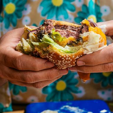 PHOTO: A cheeseburger from Chef David Nayfeld's new cookbook called “Dad, What’s for Dinner?”