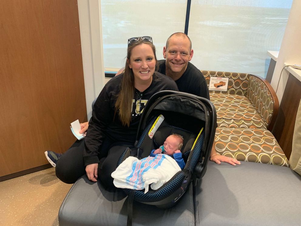 PHOTO: Chris Askew of Osteen, Fla., danced for 47 days in videos-gone-viral until bringing his son home from the NICU. Askew and his wife, Danielle, who are parents to Hunter, 5, Nathan, 3 and CJ, 1, welcomed a fourth son, Dylan, on Jan. 12. 