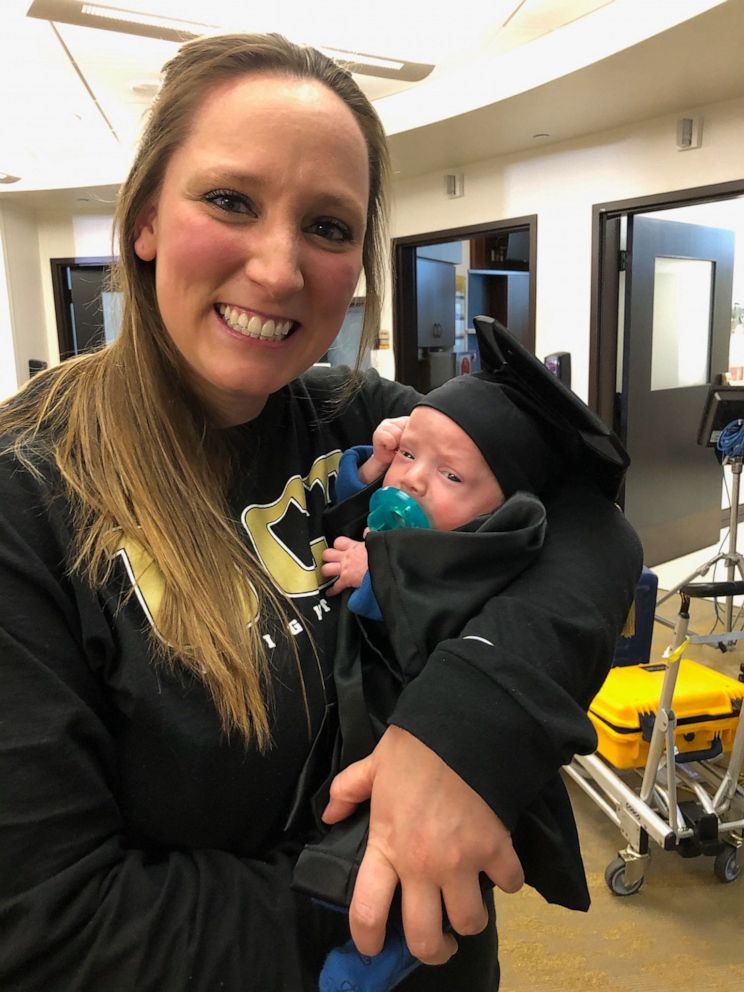 PHOTO: Chris Askew of Osteen, Fla., danced for 47 days in videos-gone-viral until bringing his son home from the NICU. Askew and his wife, Danielle, who are parents to Hunter, 5, Nathan, 3 and CJ, 1, welcomed a fourth son, Dylan, on Jan. 12. 