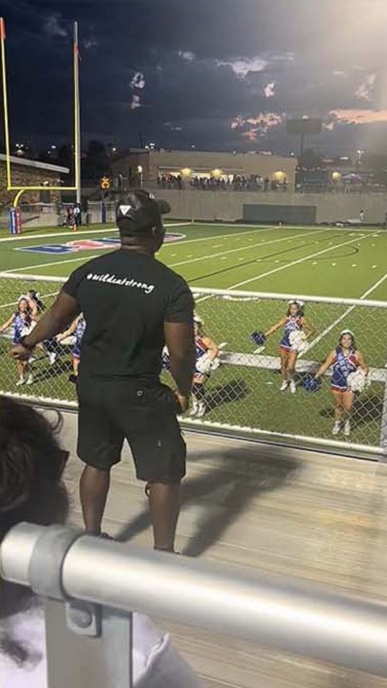 VIDEO: Dad goes viral for hyping up his cheerleading daughter 