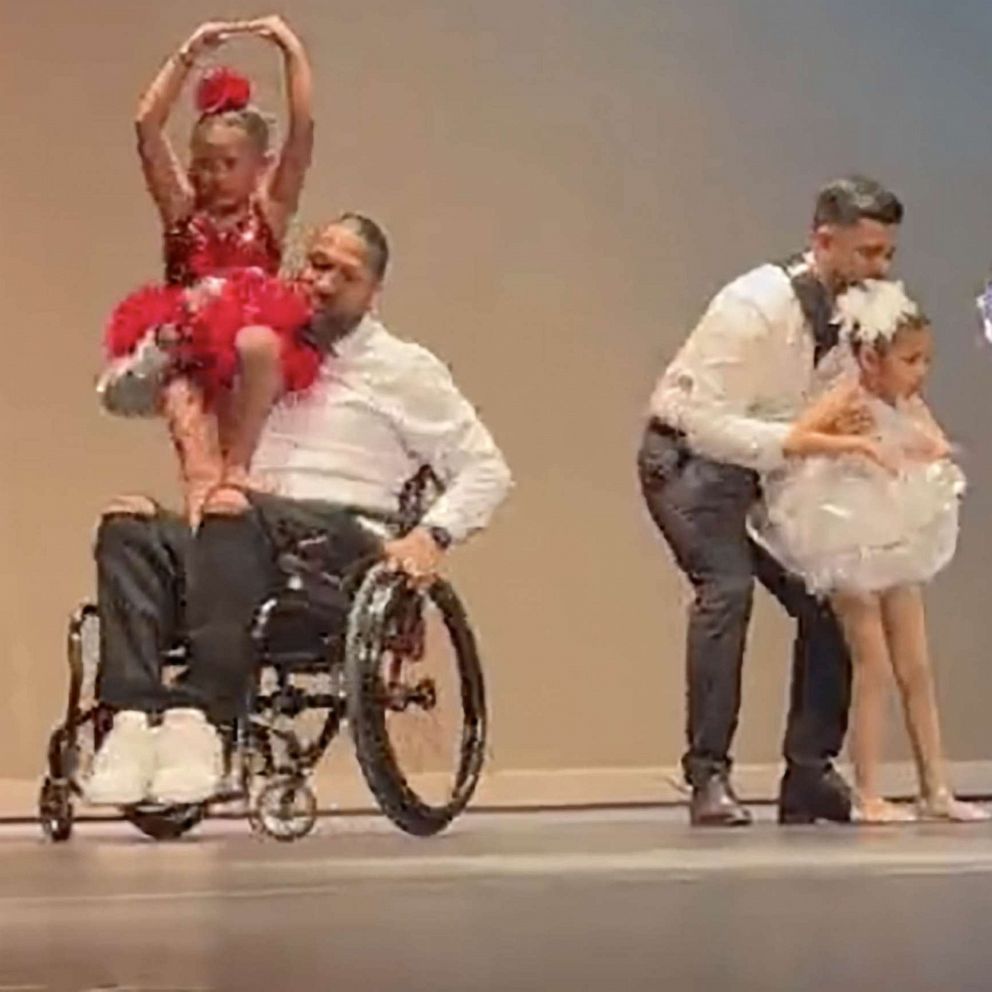 VIDEO: The story behind viral video of dad in wheelchair dancing with daughter onstage